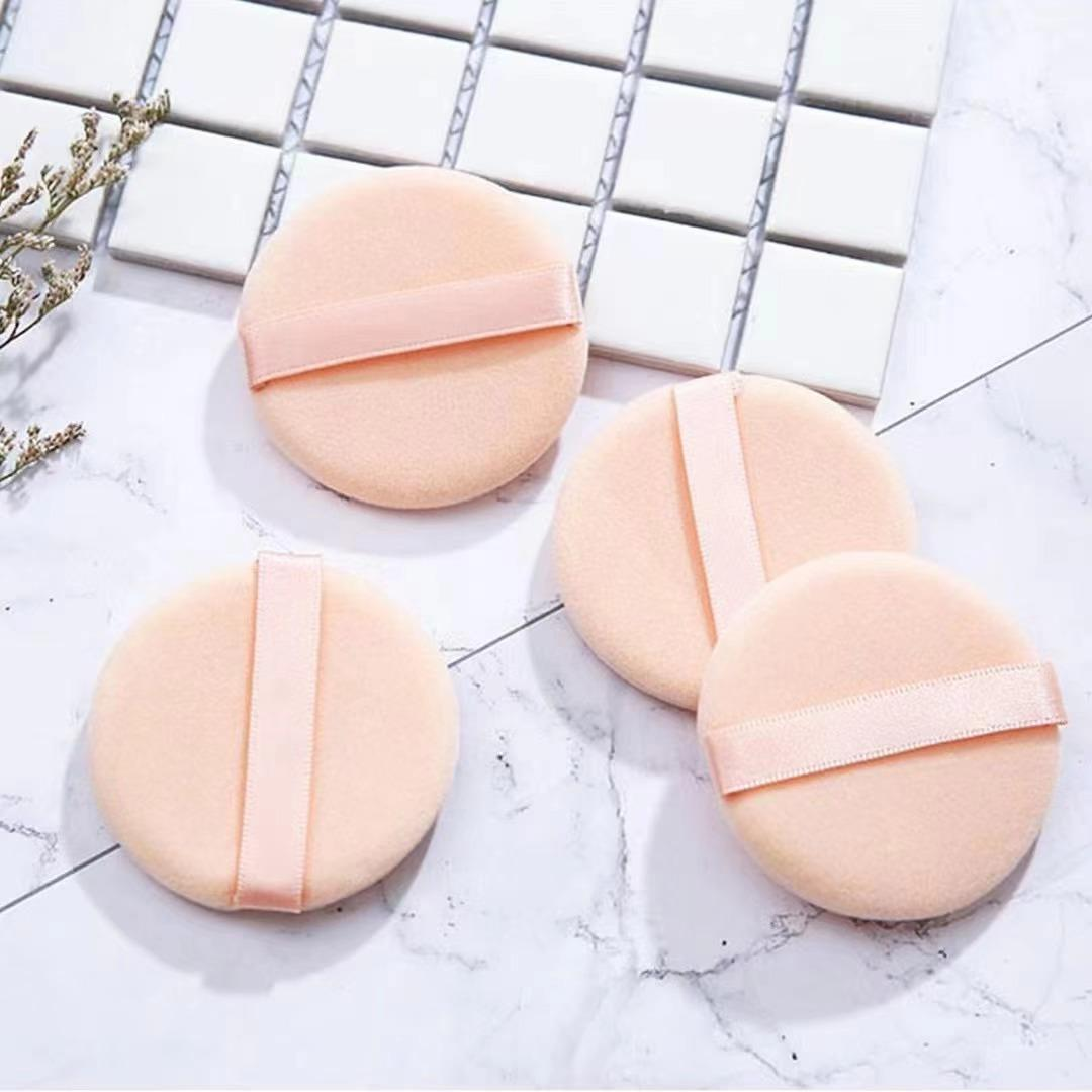 Double-Sided Flocked Powder Puff – Dry Setting Face Beauty Tool