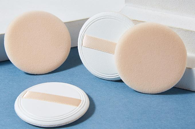 Double-Sided Flocked Powder Puff – Dry Setting Face Beauty Tool