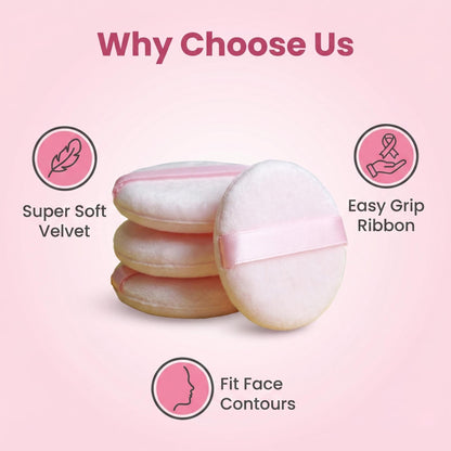 Soft Microfiber Velvet Powder Puff