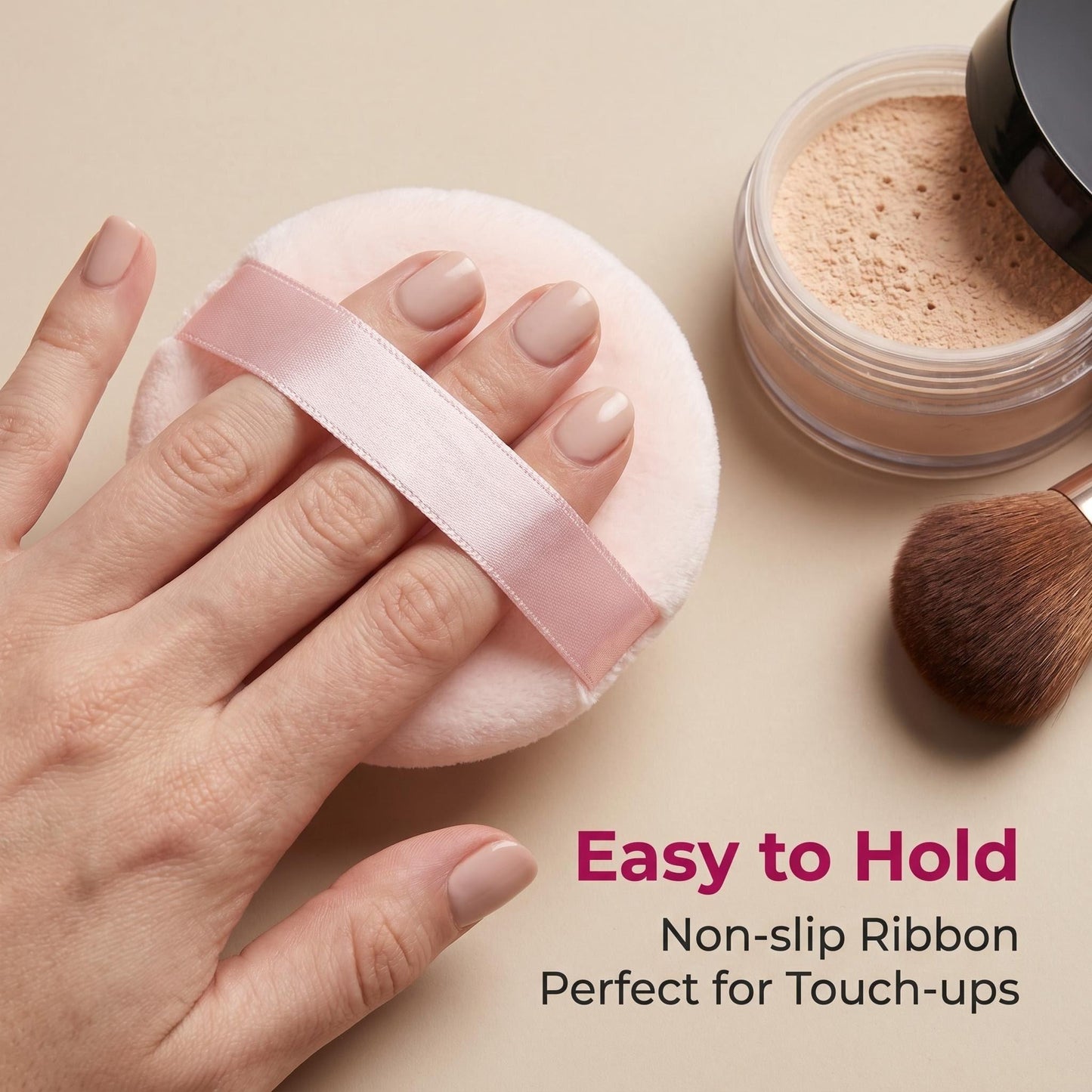 Soft Microfiber Velvet Powder Puff