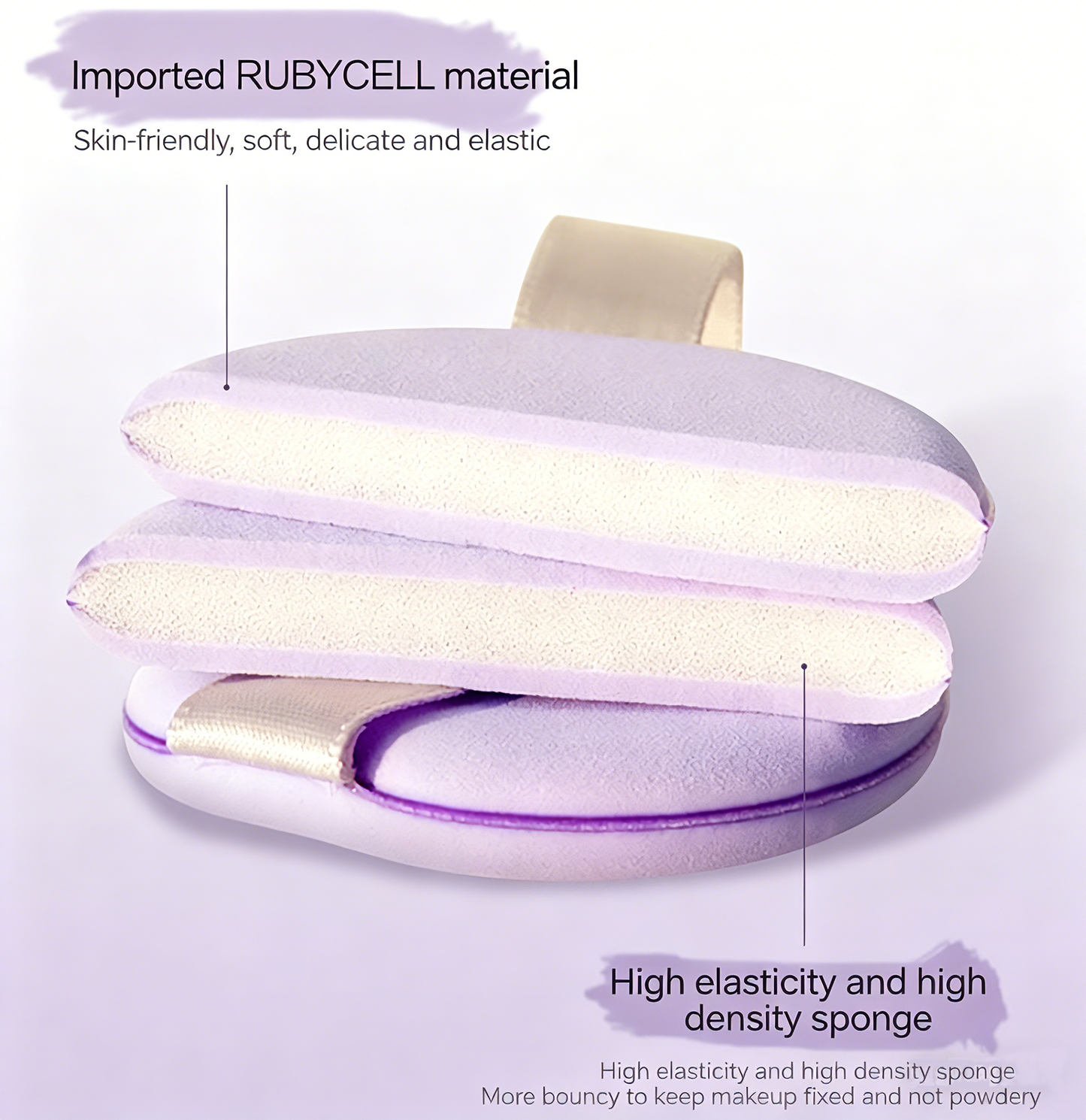 Soft Air Cushion Makeup Sponge – Latex-Free Blending Puff for Flawless Foundation