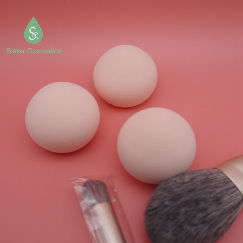 Jumbo Size Black & Pink Microfiber Makeup Sponge Custom Logo Marshmallow Cosmetic Sponge