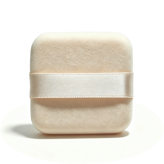 Double-Sided Flocked Powder Puff – Dry Setting Face Beauty Tool