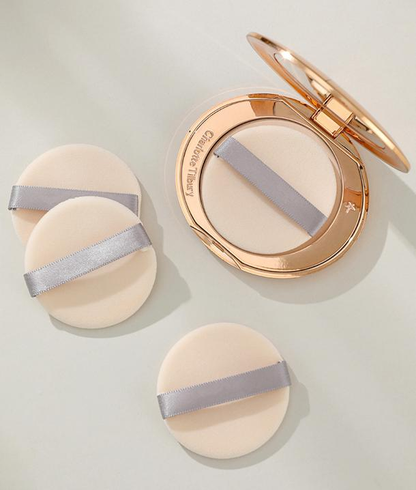 Double-Sided Flocked Powder Puff – Dry Setting Face Beauty Tool