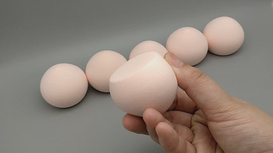 Jumbo Size Black & Pink Microfiber Makeup Sponge Custom Logo Marshmallow Cosmetic Sponge